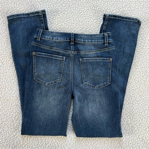 Maurices EverFlex Dark High Rise Straight Leg Blue Denim Women's Jeans SZ 8 Reg - Picture 8 of 13